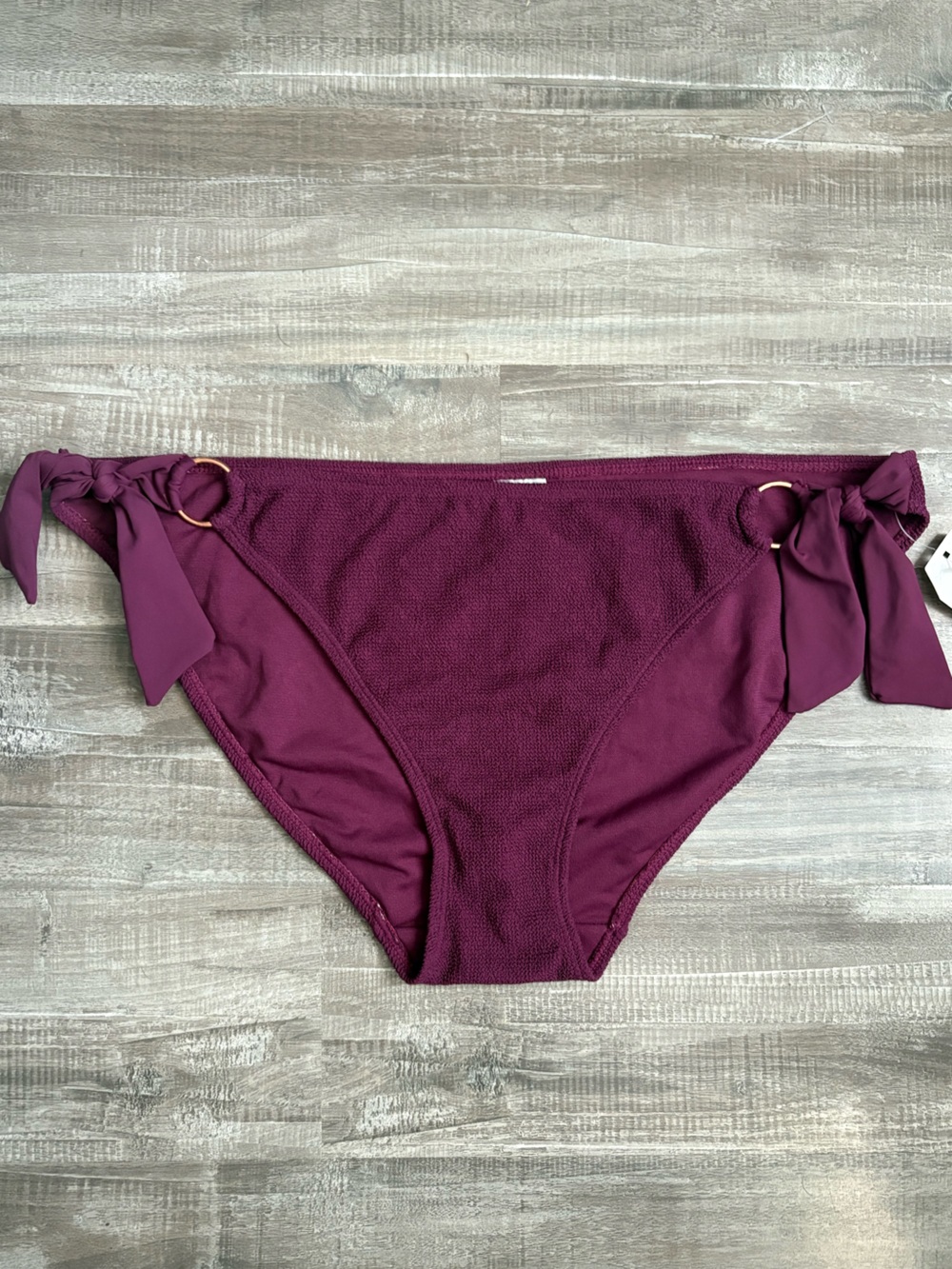 Time and Tru Hipster Bikini Bottom in Plum Size Large New